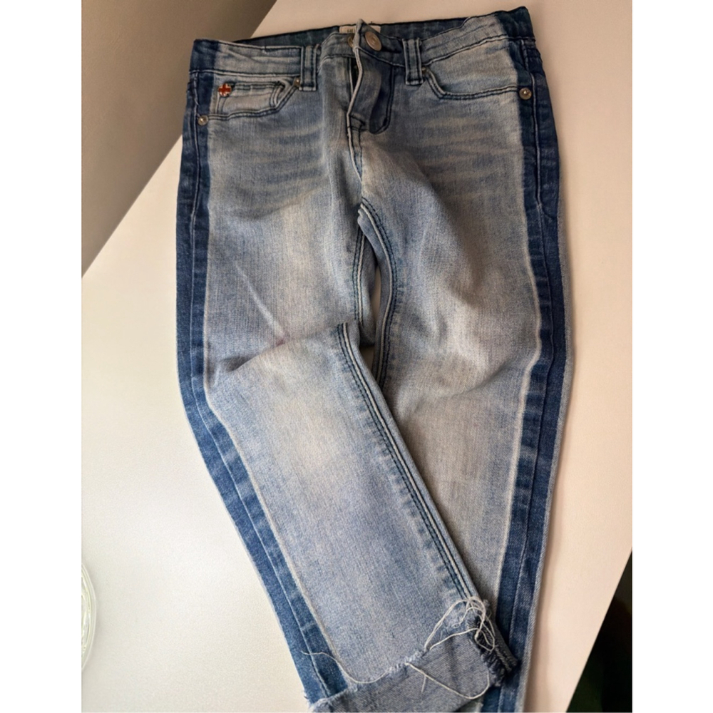 Hudson Jeans UK Kids Size 5 Distressed Y2K Light Blue Dark Blue Gently Worn - Picture 6 of 9